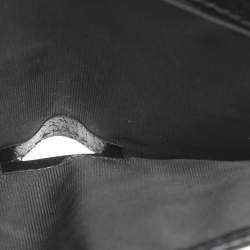 Pre Owned محفظة غوتشي طية مزدوجة جلد مارمونت السوداء