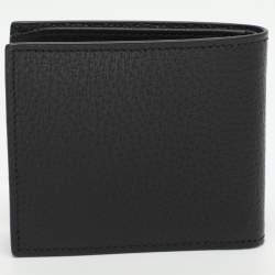 Pre Owned محفظة غوتشي طية مزدوجة جلد مارمونت السوداء