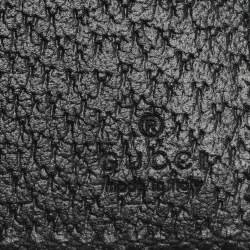 Pre Owned محفظة غوتشي طية مزدوجة جلد مارمونت السوداء