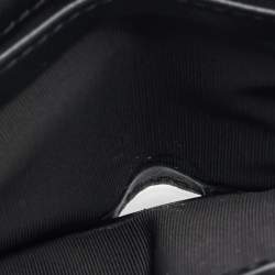 Pre Owned محفظة غوتشي طية مزدوجة قماش جي جي سوبريم أسود/فضي