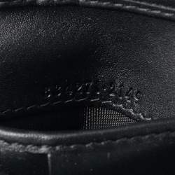 Pre Owned محفظة غوتشي طية مزدوجة قماش جي جي سوبريم أسود/فضي