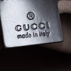 Pre Owned Gucci Black Guccissima Leather Messenger Bag