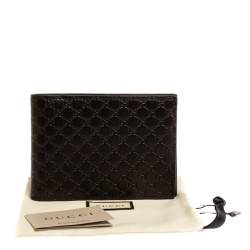Gucci Brown GG Microguccissima Leather Bifold Wallet