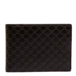Gucci Brown GG Microguccissima Leather Bifold Wallet