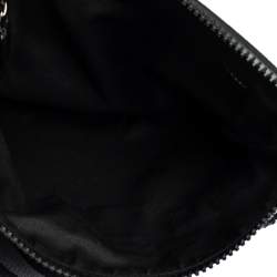 مملوكة مسبقًا Gucci Black GG Nylon and Leather Messenger Bag