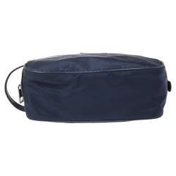 Gucci Blue GG Nylon and Leather Toiletry Pouch