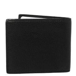 Gucci Black Leather Logo Bifold Wallet 
