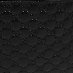 Gucci Black Microguccissima Leather Bifold Compact Wallet