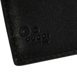 Gucci Black Microguccissima Leather Bifold Compact Wallet