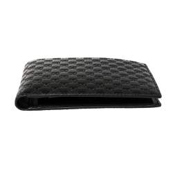 Gucci Black Microguccissima Leather Bifold Compact Wallet