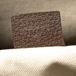 Gucci Brown/Beige GG Supreme Canvas and Leather Ophidia Duffel Bag