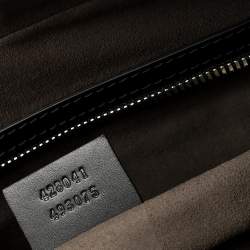 Gucci Black Guccissima Leather Briefcase