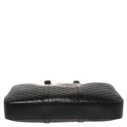 Gucci Black Guccissima Leather Briefcase