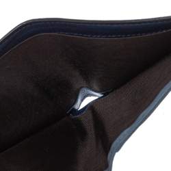 Gucci Blue Micro Guccissima Leather Bi-Fold Wallet