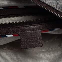 Gucci Beige GG Supreme Canvas and Leather Courrier Messenger Bag