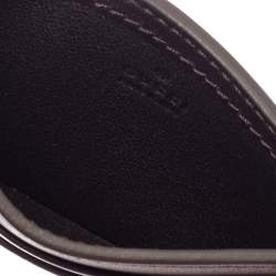 مملوكة مسبقًا Gucci Dark Brown Guccissima Leather ID Window Card Case