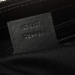 Gucci Black GG Supreme Canvas and Leather Bestiary Messenger Bag
