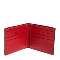 Gucci Wallet for Men | Leather Stripe Bifold Red 365491 | BagBuyBuy