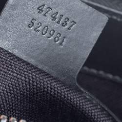 Gucci Black Tiger Print GG Supreme Messenger Bag