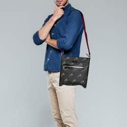 Gucci Print Leather GG Messenger Bag