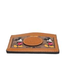 Gucci x Disney GG Supreme Monogram Canvas And Leather Mickey Mouse Card Holder