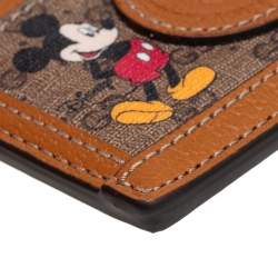 Gucci x Disney GG Supreme Monogram Canvas And Leather Mickey Mouse Card Holder