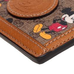 Gucci x Disney GG Supreme Monogram Canvas And Leather Mickey Mouse Card Holder