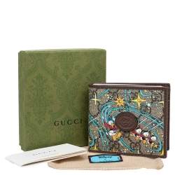 Gucci x Disney Beige GG Supreme Donald Duck Billfold Wallet