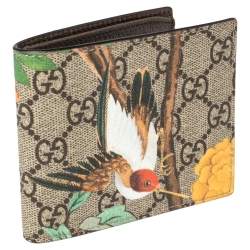 Gucci Multicolor GG Supreme Canvas Tian Bifold Wallet