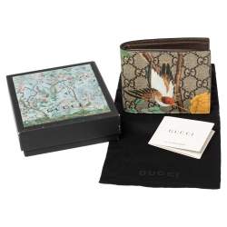 Gucci Multicolor GG Supreme Canvas Tian Bifold Wallet