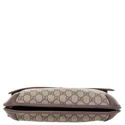 Gucci Beige/Brown GG Supreme Canvas And Leather Neo Vintage Messenger Bag