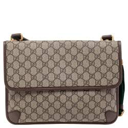 Gucci Beige/Brown GG Supreme Canvas And Leather Neo Vintage Messenger Bag