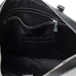 Gucci Black/Grey GG Supreme Canvas and Leather Briefcase