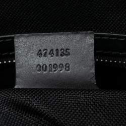 Gucci Black/Grey GG Supreme Canvas and Leather Briefcase