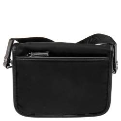 Prada Black Nylon Messenger Bag
