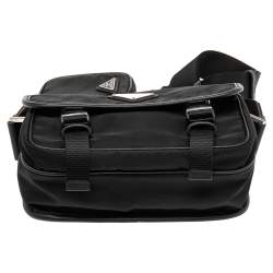 Prada Black Nylon Messenger Bag