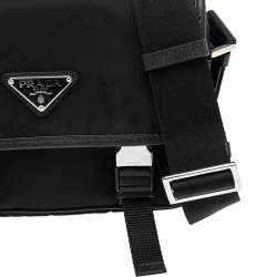 Prada Black Nylon Messenger Bag