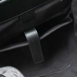 Gucci Black/Grey GG Supreme Canvas And Leather Bestiary Drawstring Backpack