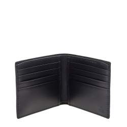 Gucci Black Guccissima Leather GG Signature Bifold Wallet