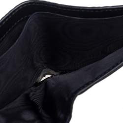 Pre Owned Gucci Black Guccissima Leather Bifold Wallet
