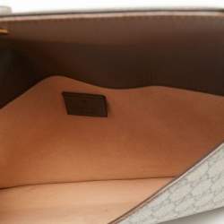 Gucci Beige/Brown GG Supreme Canvas and Leather Ophidia Pouch