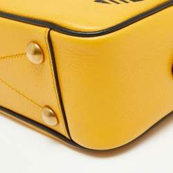 Pre Owned Gucci x Adidas Mustard Leather Small Crossbody Bag