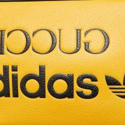 Pre Owned Gucci x Adidas Mustard Leather Small Crossbody Bag