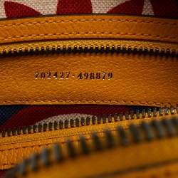 Pre Owned Gucci x Adidas Mustard Leather Small Crossbody Bag