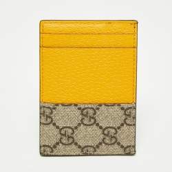 Gucci Tri Color GG Supreme Canvas and Leather Neo Vintage Card Case