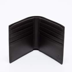 Pre Owned Gucci Beige GG Supreme Canvas Web Bifold Wallet 