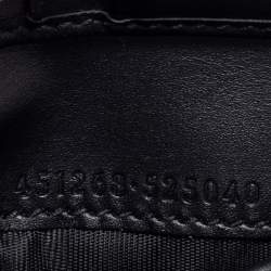 Pre Owned Gucci Black GG Supreme Canvas Kingsnake Bifold Wallet