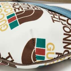 Pre Owned Gucci x The North Face Multicolor Print Nylon Belt Bag