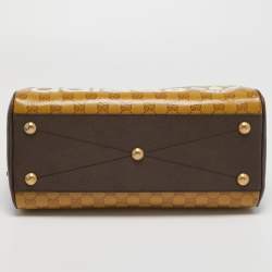 Gucci x Adidas Beige/Brown GG Crystal Canvas and Leather Mini Duffle Bag