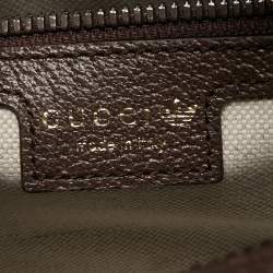 Gucci x Adidas Beige/Brown GG Crystal Canvas and Leather Mini Duffle Bag